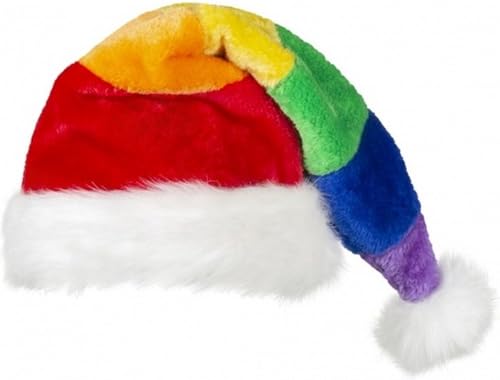 *** Original schöner Weihnachtshut Regenbogen - Erwachsene - Einheitsgröße - Regenbogenhut - Weihnachten - LGBTQ - Van Heble® *** von Heble