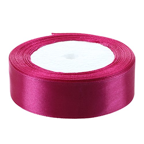 Heiikiuy Polyesterband, 2,5 cm, 22,5 m, Fuchsia von Heiikiuy