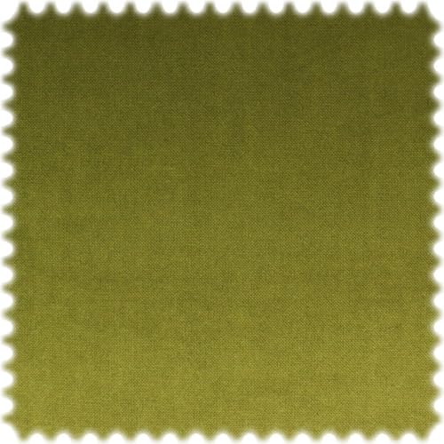 Hochwertiger Samt Möbelstoff MOHAIR LOOK Olive mit Fleckschutz von Heiro