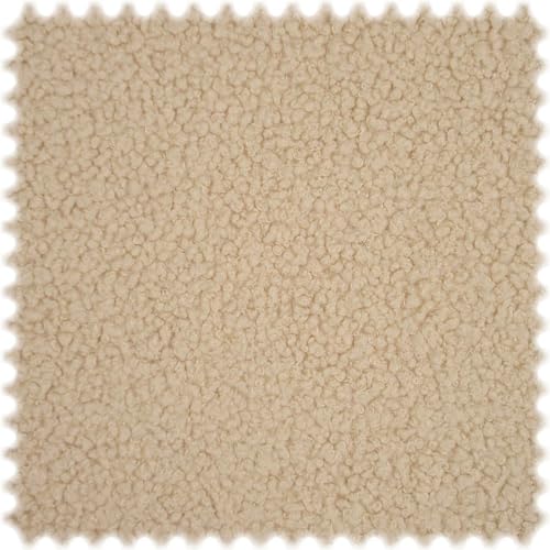 Kunstfell Möbelstoff Teddy Beige von Heiro