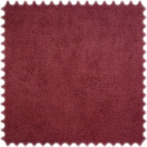 Möbelstoff Velours Heirosoft Bordeaux mit Fleckschutz von Heiro