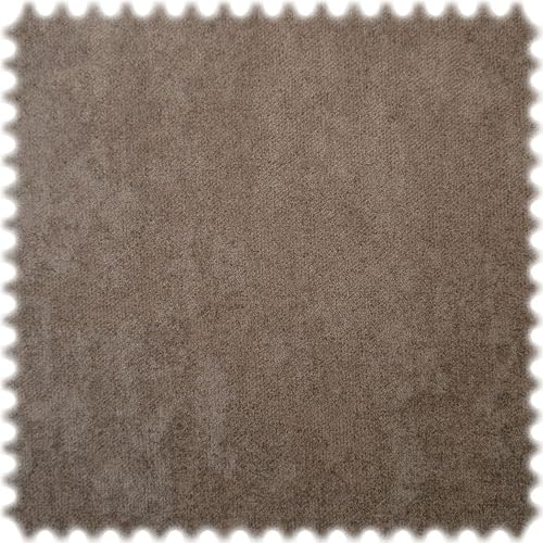 Möbelstoff Velours Heirosoft Taupe mit Fleckschutz von Heiro