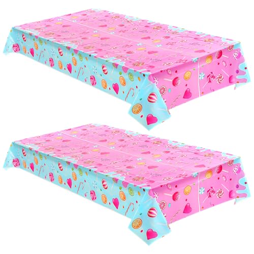 HekouJiub 2 Stück Outdoor Tischdecke Wetterfest 108x180 cm Tischdecke Party Rosa Rechteckig Hochzeit Gartentischdecke Süßigkeiten Kunststoff Tischtuch für Weihnachten Geburtstags Babypartys HekouJiub 2 Stück Outdoor Tischdecke Wetterfest 108x180 cm Tischdecke Party Rosa Rechteckig Hochzeit Gartentischdecke Süßigkeiten Kunststoff Tischtuch für Weihnachten Geburtstags Babypartys von HekouJiub