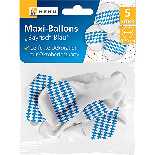 Heku GmbH Maxi Ballons Bayrisch Blau 5 Stück von Heku