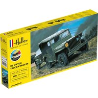 US 1/4 Ton Truck and Trailer - Starter Kit von Heller