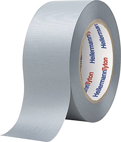 HELLERMANNTYTON HTAPE-ALLROUND1500-PVC-GY 710-01000 PVC-Klebeband, 46 m x 51 mm, 1 Stück von HellermannTyton