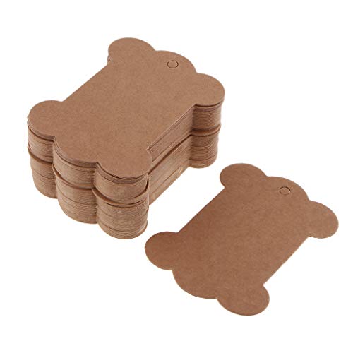 50 Papier Garnspule Leere Wickelkarten Holzspule Spule Bandhalter, 10,2x7,8 cm von Hellery