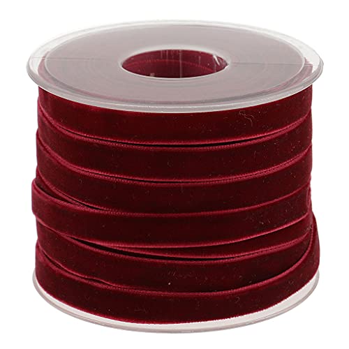 Hellery 20 Yards Velvet Ribbon Spool In Vielen Farben Erhältlich 10mm / 0.4inch Wide - Farbe 6, one Size von Hellery