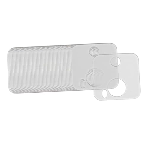 Hellery 50x Stickerei Flossfaden Tropfen Faden Organizer Mehrnutzung Transparent Fadenwickel für Haushaltsanfänger Handwerk, B von Hellery