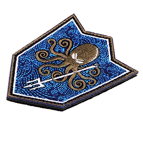 Hellery Aufnäher Patches Armband Applikation mit Klettverschluss Klettbänder Applikationen Handarbeit, Blau, 90 x 68 mm von Hellery