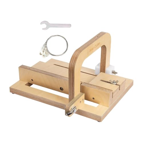 Hellery Holzseife Schneiderschneider Stahldrahtschneidemaschine Handweite Verstellbare Dicke Seife Making Vorräte für DIY Schneidstorte Hochzeit von Hellery