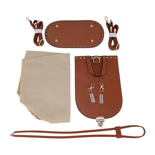 Hellery PU Ledersack Making Kit Handgewebte Bag für Crossbody Taschen Umhängetaschen Teile, Braun von Hellery