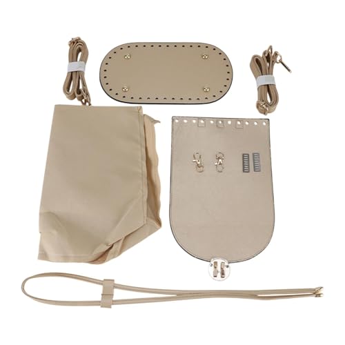 Hellery PU Ledersack Making Kit Handgewebte Bag für Crossbody Taschen Umhängetaschen Teile, Hellbraun von Hellery