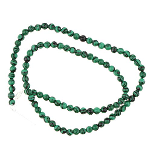 Hellery e Loose Beads Round für DIY Schmuckherstellung 4 10mm - Grün 10mm, Grün 4mm von Hellery