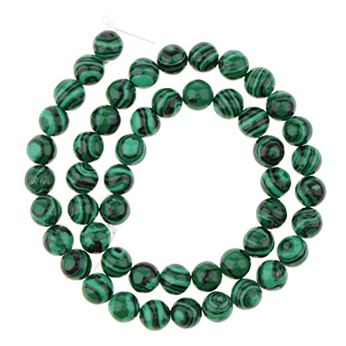 Hellery e Loose Beads Round für DIY Schmuckherstellung 4 10mm - Grün 10mm, Grün 8mm von Hellery