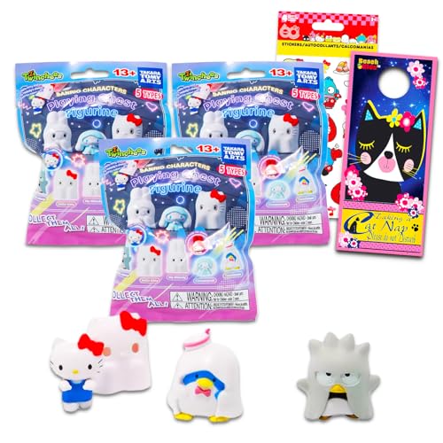 Hello Kitty Mini-Figuren-Set mit Geisterblind-Beuteln, 3 St ck, Hello Kitty spielende Geistermystery-Minifiguren in Blindbeuteln, B ndel mit Hello Kitty, My Melody, mehr plus Aufklebern, Sanrio von Hello Kitty