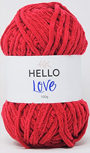 HELLO LOVE Garn, Rosenrot, 100 g von Hello Love