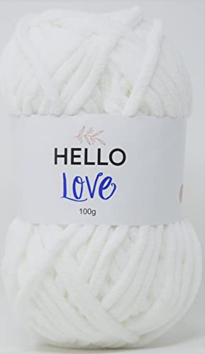 HELLO LOVE Garn, weiß, 100 g von Hello Love