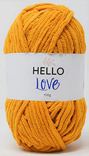 Hello Love Garn, Gold, 100 g von Hello Love