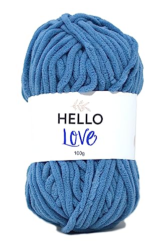 Hello Love - Mittelblau, 100 g - Garn von Hello Love