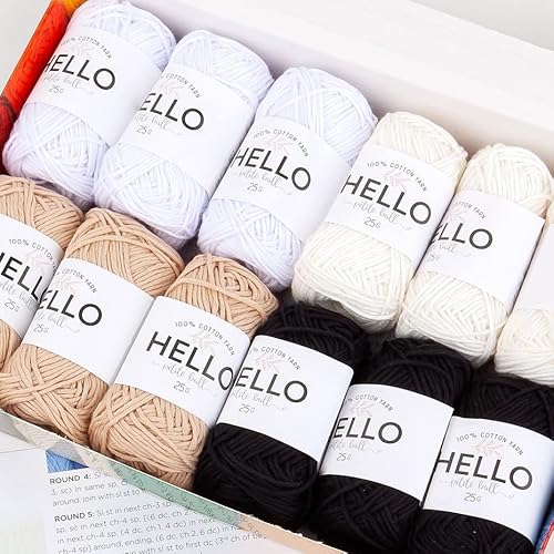 Hello Garn, 100% Baumwolle, 12 Knäuel – Essentials von Hello Yarn