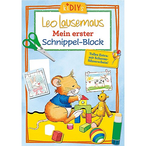 Bastelblock "Leo Lausemaus – Mein erster Schnippel-Block" von Helmut Lingen Verlag