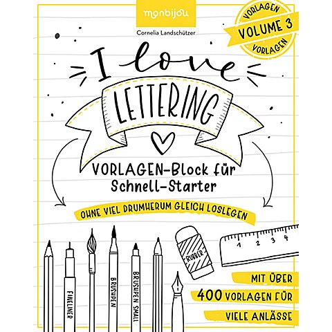 Buch "I love Lettering – Vorlagen" von Helmut Lingen Verlag