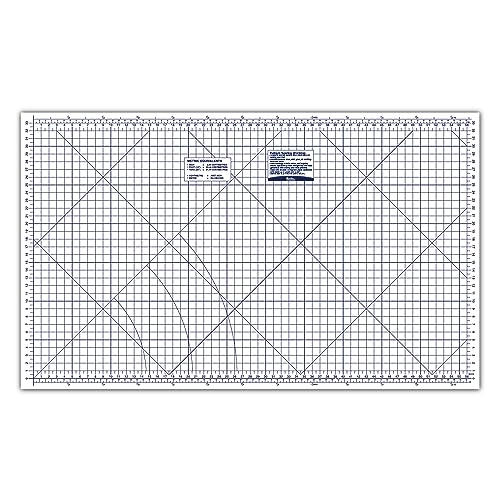 Hemline Faltbare Schnittschablone, temporäres Arbeitsflächen-Schneidebrett, weiß, aufgeklappt: 91,4 x 151,1 cm von Hemline