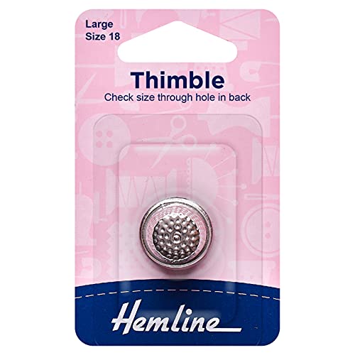 Hemline Großer Fingerhut aus Metall von Hemline