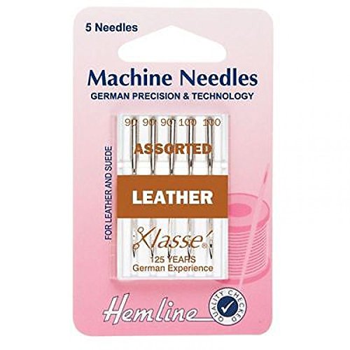 Hemline Universal-Nähmaschinennadeln, Leder, pro Packung von Hemline