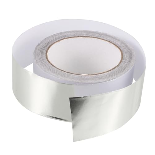 Hemobllo 1 Rolle Hochtemperatur-aluminiumfolienband, Aluminiumfolienband, Pipeline-dichtungsband, Isoliertes Aluminiumband, Auslaufsicheres Klebeband, Rolle, Dichtungsband Aus von Hemobllo