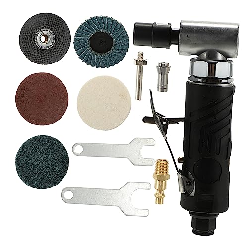 Hemobllo 1 Satz 2 Winkelgraviermaschine vricut gesc Formenbearbeitungswerkzeuge schleifteller angle grinder Maschine zum Entfernen von Rost Poliermaschine Luft stirbt Aluminiumguss Black von Hemobllo