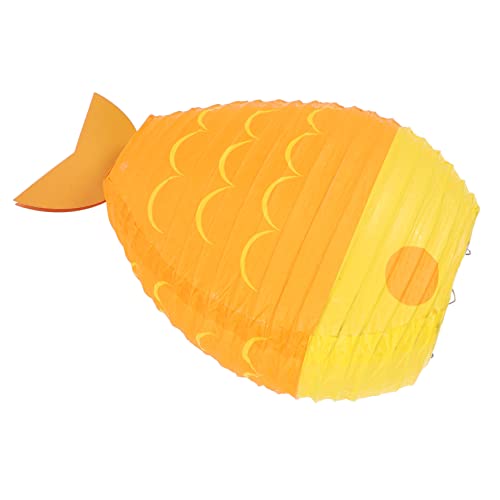 Hemobllo 1 Satz Fischlaterne Quallenlampe Schwimmbad Pavillon Funkeln Papierlaternen Selber Machen Kreative Fisch-papierlaternen Szene Laterne Sehnen Aus Bambus Yellow 2st von Hemobllo