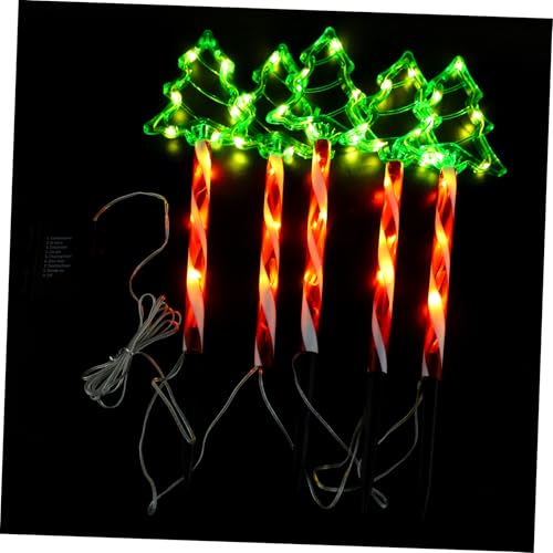 Hemobllo 1 Satz Weihnachts-stehlampe Weihnachten Baum Erleuchten Glühbirnen Led-weihnachtsbeleuchtung Für Den Außenbereich Lichter Baumkrone Weihnachtsdekoration Laterne Rot Green von Hemobllo