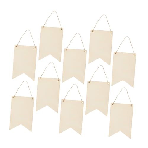 Hemobllo 10 Stück Teiliges Hängende Holzschilder aus Unbehandeltem Holz DIY Blanko Holzplatten in Bannerform Glatte Oberfläche Vintage Stil für Kreative Bastelprojekte und Dekorationen Hemobllo 10 Stück Teiliges Hängende Holzschilder aus Unbehandeltem Holz DIY Blanko Holzplatten in Bannerform Glatte Oberfläche Vintage Stil für Kreative Bastelprojekte und Dekorationen von Hemobllo