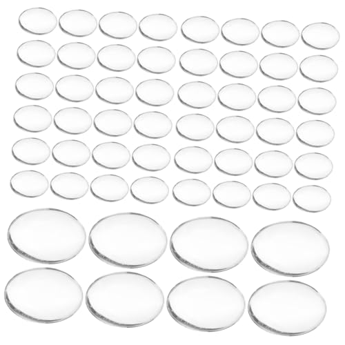 Hemobllo 100Stücke Glascabochons für Schmuckherstellung Transparente Cabochons für Foto Anhänger DIY Bastelbedarf für Halsketten und Armbänder Hemobllo 100Stücke Glascabochons für Schmuckherstellung Transparente Cabochons für Foto Anhänger DIY Bastelbedarf für Halsketten und Armbänder von Hemobllo