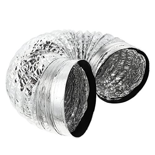 Hemobllo 1Stk Dunstabzugshaube Auspuffrohr Wasser pumpen Spule Luftschlauch tauchfähig USB kitchen accessories mutfak aksesuarları Teleskoprohr aus Aluminiumfolie Entlüftungsschlauch Silver von Hemobllo