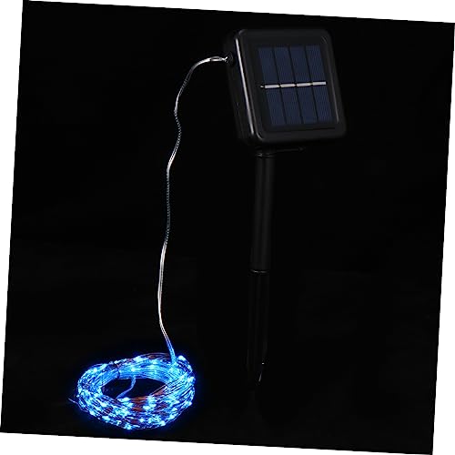 Hemobllo 2 Sätze Solarlicht aus Kupferdraht Party Solar-Gartenleuchten Lichterketten solarbetrieben Baum led ligts led-light geführtes Solarlicht Hoflichtverzierung Plastik Blue von Hemobllo