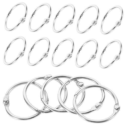 Hemobllo 20 Stück Teiliges Metall Buchbindering Robuste Runde Binder Ringe zum Organisieren von Karteikarten Losen Blättern und DIY Projekten für Schule Büro und Zuhause Hemobllo 20 Stück Teiliges Metall Buchbindering Robuste Runde Binder Ringe zum Organisieren von Karteikarten Losen Blättern und DIY Projekten für Schule Büro und Zuhause von Hemobllo