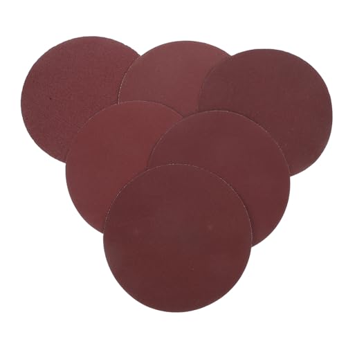 Hemobllo 30-teiliges Set Sandpapierblatt Sandpapier Zum Basteln Schleifpapier Mit Körnung Polierpapier Stützteller Für Schleifscheiben Runde Schleifpapiere Möbelschleifpapier Brown von Hemobllo