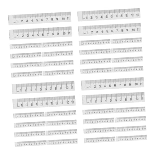 Hemobllo 4 Sätze Lineal Aus Papier Regelbänder Taschenmaßband Maßband Für Körpermaße Handwerkliches Maßband Ingenieurband Lineal Maßband Für Kleidung Stoffband Weiß 10 Stück * 4 von Hemobllo