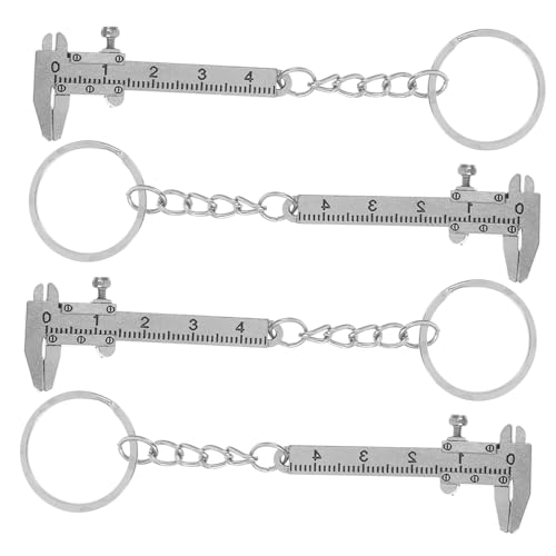 Hemobllo 4 Stück Messschieber Schlüsselanhänger Mini-Messschieber-Schlüsselanhänger Schlüsselbund-Werkzeuge Taschenlehre Mini-Bremssattel Rostfreier Stahl Silver Hemobllo 4 Stück Messschieber Schlüsselanhänger Mini-Messschieber-Schlüsselanhänger Schlüsselbund-Werkzeuge Taschenlehre Mini-Bremssattel Rostfreier Stahl Silver von Hemobllo