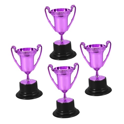 Hemobllo 4 Stück Trophäendekoration Pokale für Sieger Kleiner Trophäenbecher aus Kunststoff Sporttrophäen Party Gefälligkeiten Mini-Trophäen Trophäen vergeben kleine Trophäe Plastik Violett Hemobllo 4 Stück Trophäendekoration Pokale für Sieger Kleiner Trophäenbecher aus Kunststoff Sporttrophäen Party Gefälligkeiten Mini-Trophäen Trophäen vergeben kleine Trophäe Plastik Violett von Hemobllo