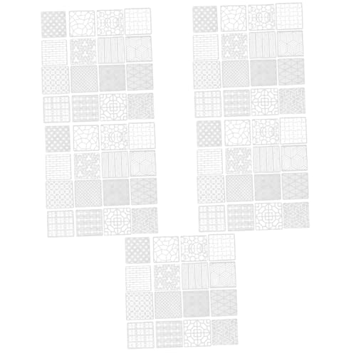 Hemobllo 5 Sätze Geometrische Zeichnungsvorlage Schablone Kreide Schichtung Kreise Markierungen Farbmarker Beton Geometrische Malvorlage Geometrische Vorlage Plastik 16 Stück * 5 von Hemobllo