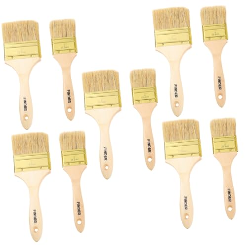 Hemobllo 5 Sätze Pinsel Kleben Pinselstifte Mitgebsel Multipurpose Brush Brushmarker Fort Flacher Allzweckpinsel Für Chips Pflaster Gebrauchsfarbe Holzgriff Malen Hölzern 2 Stück * 5 von Hemobllo