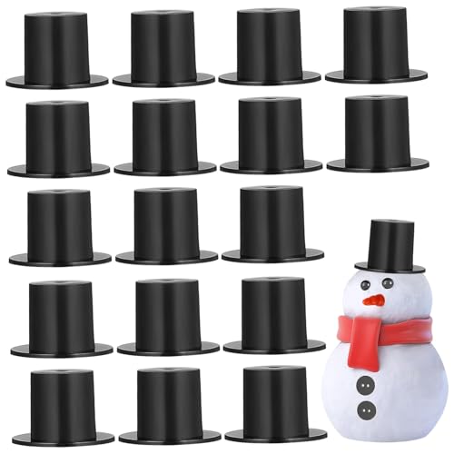 Hemobllo 50 Stück Mini Zylinderhüte Schwarz Weihnachts Deko Bastelbedarf für Schneemann DIY Miniatur Puppenhüte Niedliche Mini Hüte für Party Hemobllo 50 Stück Mini Zylinderhüte Schwarz Weihnachts Deko Bastelbedarf für Schneemann DIY Miniatur Puppenhüte Niedliche Mini Hüte für Party von Hemobllo