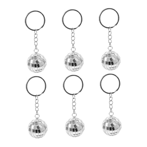 Hemobllo 6 Stück Schlüsselanhänger Mit Spiegelkugel Mini-disco-kugel-schlüsselanhänger Disco -ball -schlüsselbund Disco-schlüsselanhänger Kleine Discokugel Silver Plastik Hemobllo 6 Stück Schlüsselanhänger Mit Spiegelkugel Mini-disco-kugel-schlüsselanhänger Disco -ball -schlüsselbund Disco-schlüsselanhänger Kleine Discokugel Silver Plastik von Hemobllo