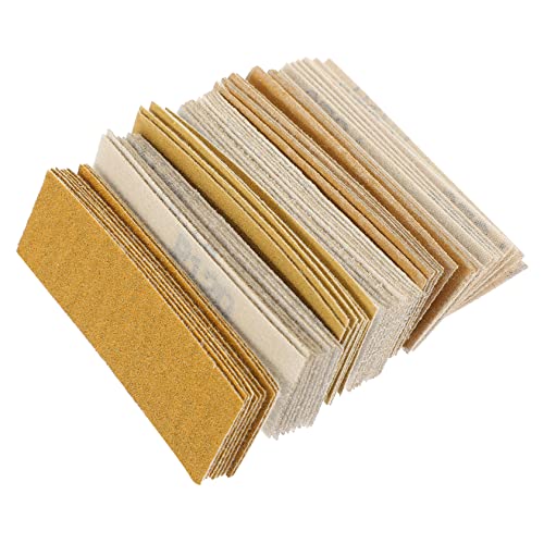 Hemobllo 60 Blatt Sandpapier Schleifen Schleifer Schleifscheiben Schleifblöcke für die Automobilindustrie Trockenbau schleifpapier sanding paper Aluminiumoxid Yellow von Hemobllo