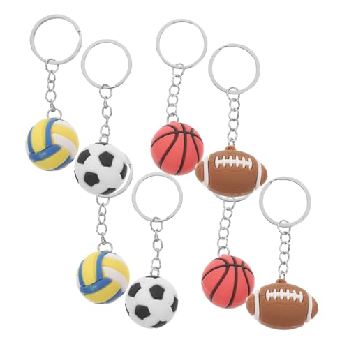 Hemobllo 8 Stück Kugelornamente Schlüsselanhänger Ball Party Gefallen Basketball-anhänger Partygeschenke Zum Thema Sport Gastgeschenke Zum Thema Sport Mini-sportbälle Fußballschlüssel Pvc Hemobllo 8 Stück Kugelornamente Schlüsselanhänger Ball Party Gefallen Basketball-anhänger Partygeschenke Zum Thema Sport Gastgeschenke Zum Thema Sport Mini-sportbälle Fußballschlüssel Pvc von Hemobllo