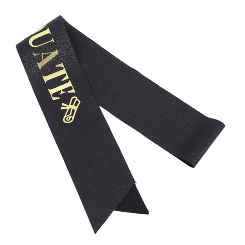 Hemobllo Abschlussfeier-Träger Senior Schärpe Studentenschärpe Senior Sash Abschluss liefert Abschluss Requisiten Abschlussfeier Dekoration Abschlussband Satin Black Hemobllo Abschlussfeier-Träger Senior Schärpe Studentenschärpe Senior Sash Abschluss liefert Abschluss Requisiten Abschlussfeier Dekoration Abschlussband Satin Black von Hemobllo